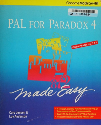 Cover for PAL for Paradox 4 made easy
