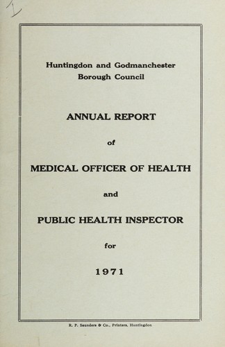 Cover for [Report 1971]