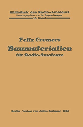 Cover for Baumaterialien für Radio-Amateure