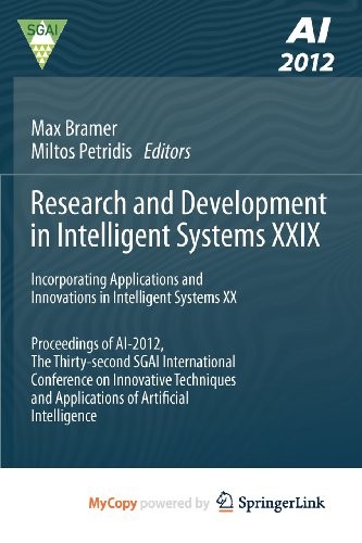 Cover for Research and Development in Intelligent Systems XXIX