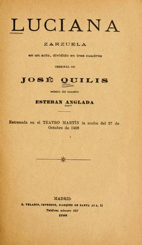 Cover for Luciana