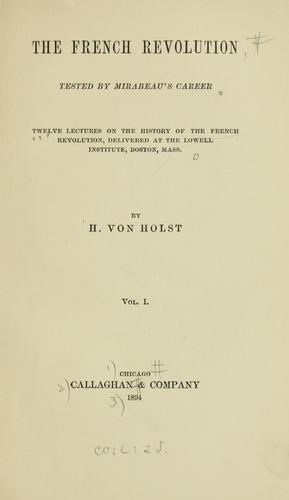 Cover for The French Revolution