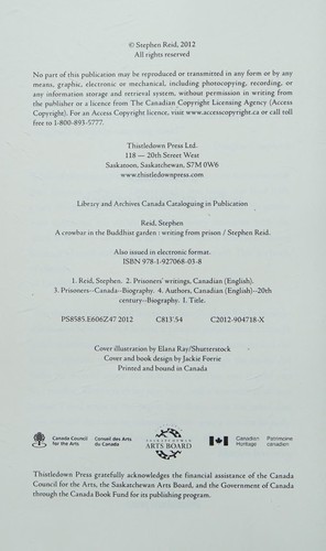 Cover for Crowbar in the Buddhist Garden