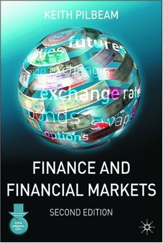 Cover for Finance and financial markets