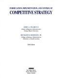 Cover for Formulation, implementation, and control of competitive strategy