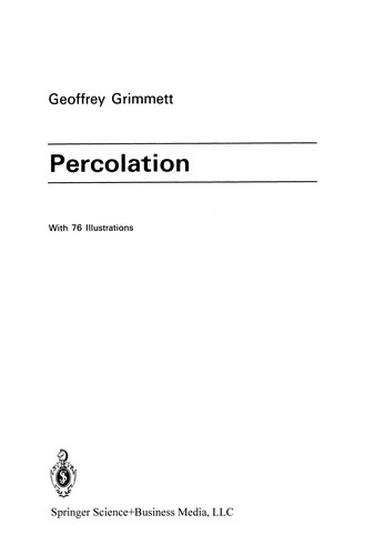 Cover for Percolation