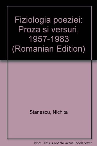 Cover for Fiziologia poeziei