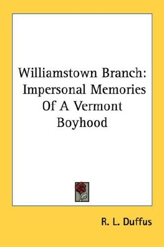 Cover for Williamstown Branch