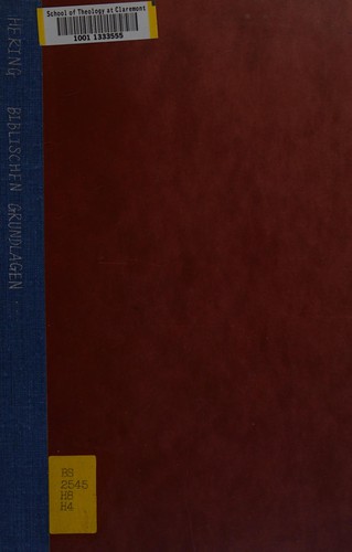 Cover for Die biblischen Grundlagen des christlichen Humanismus