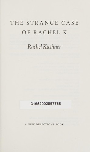 Cover for The strange case of Rachel K