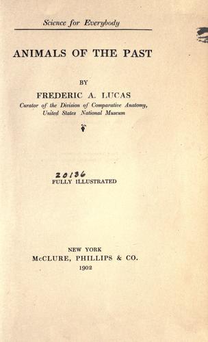 Cover for Animals of the past