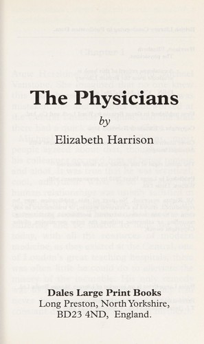 Cover for The physicians