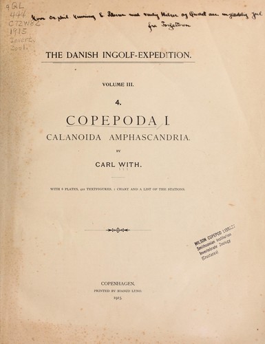 Cover for Copepoda