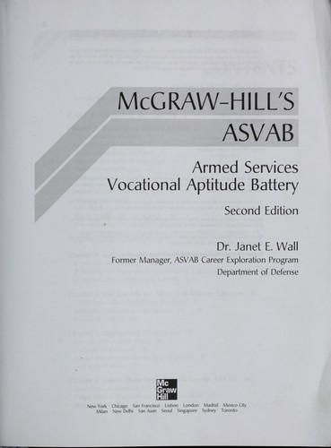 Cover for McGraw-Hill's ASVAB