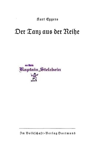Cover for Der Tanz aus der Reihe