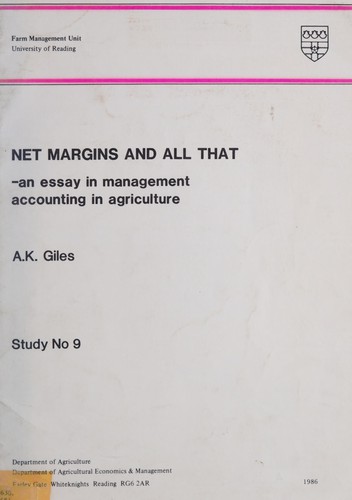 Cover for Net margins and all that