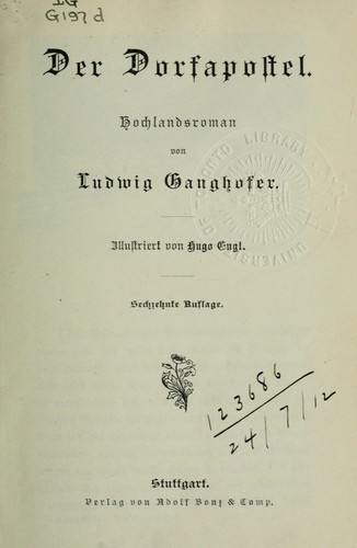 Cover for Der Dorfapostel