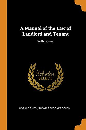 Cover for A Manual of the Law of Landlord and Tenant
