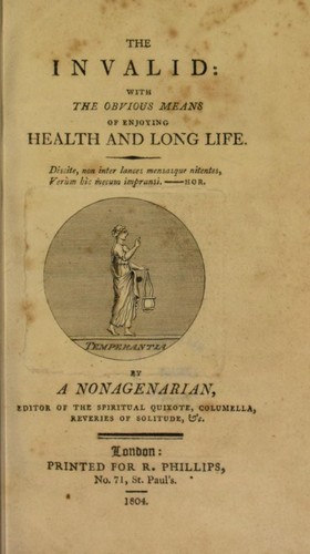 Cover for The invalid