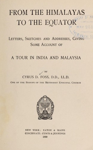 Cover for From the Himalayas to the equator