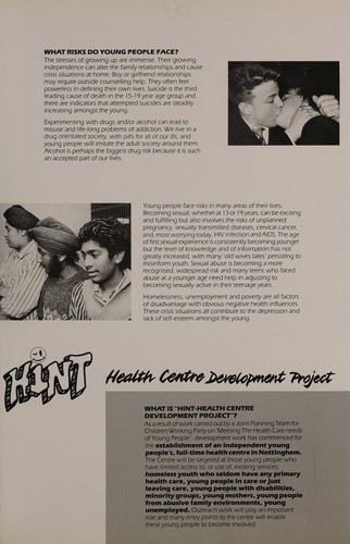 Cover for Teenage health centre development project