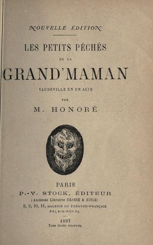 Cover for petits péches de la grand'maman