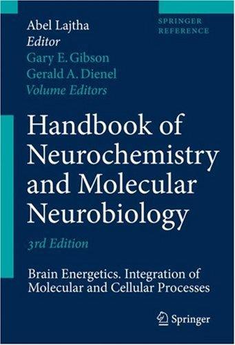 Cover for Handbook of Neurochemistry and Molecular Neurobiology