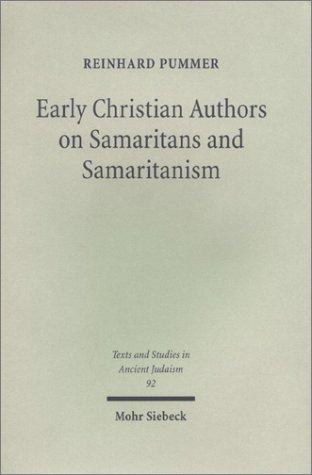 Cover for Early Christian Authors on Samaritans & Samaritanism