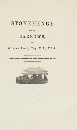 Cover for Stonehenge and Its Barrows