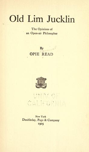Cover for Old Lim Jucklin