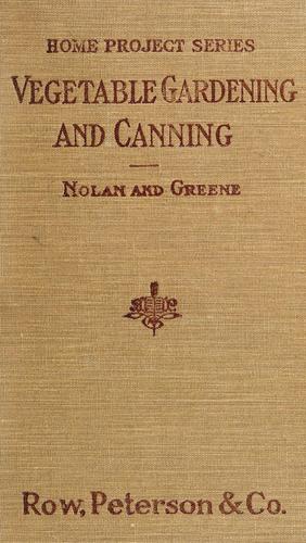 Cover for Vegetable gardening and canning