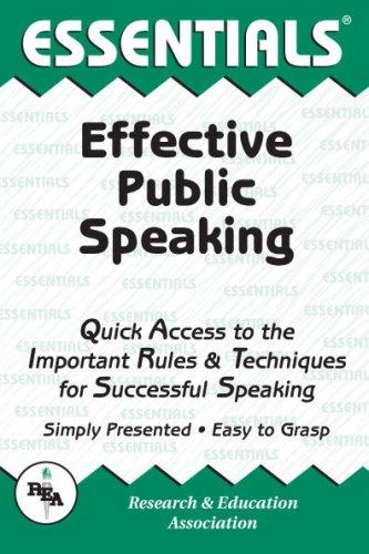 Cover for The essentials of effective public speaking
