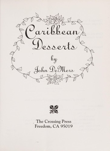 Cover for Caribbean desserts