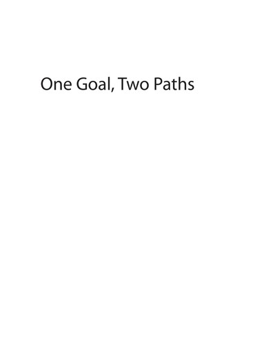 Cover for One goal, two paths