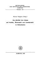 Cover for Der Einfluss des Islams auf Politik, Wirtschaft und Gesellschaft in Südostasien