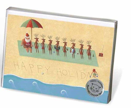 Cover for Santa on Beach Christmas Cards (3476)