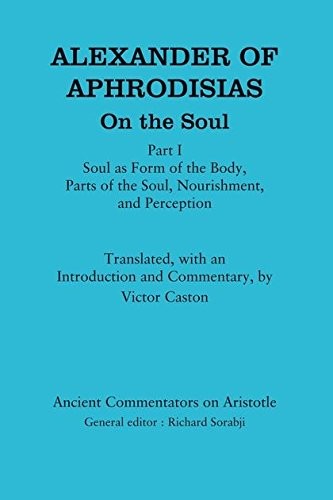 Cover for Alexander of Aphrodisias, On the soul