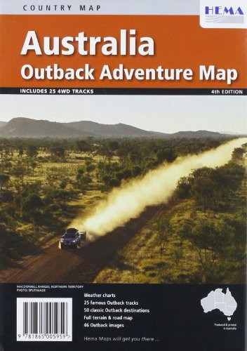 Cover for Australia's Outback Adventure Map 2012