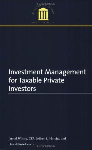 Cover for Investment Management for Taxable Private Investors