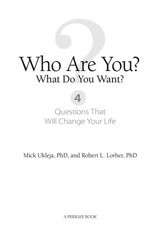 Cover for Who are you and what do you want?