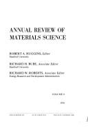 Cover for Annual Review of Materials Science