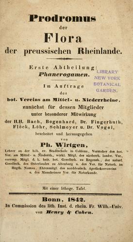 Cover for Prodromus der Flora der preussischen Rheinlande