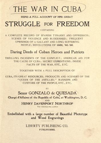 Cover for The war in Cuba