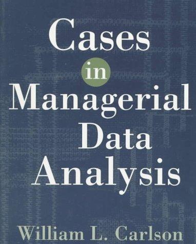 Cover for Cases in managerial data analysis