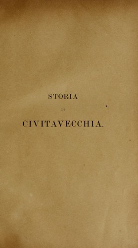 Cover for Storia di Civitavecchia