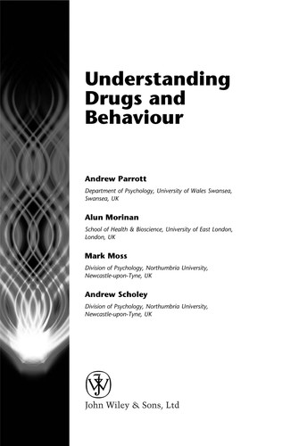 Cover for Understanding drugs and behaviour