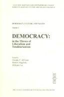 Cover for Democracy, culture, and values.
