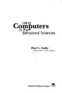 Cover for Using computers in the behavioral sciences