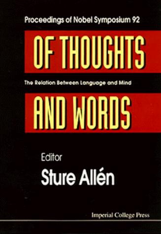 Cover for Of Thoughts & Words