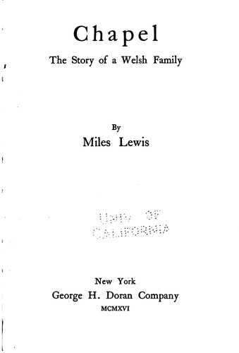 Cover for Chapel